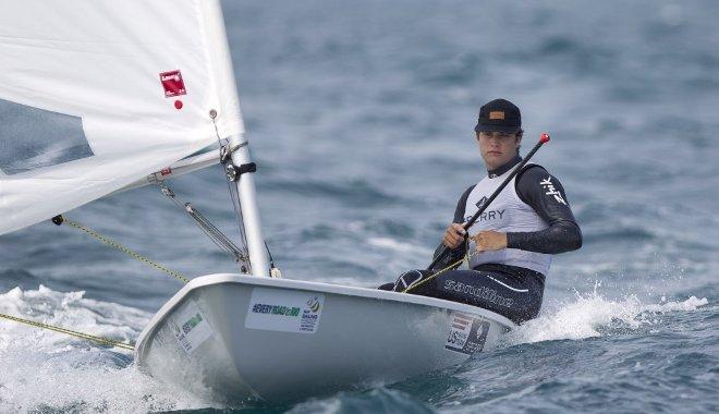 Christopher Barnard, USA, Men's One Person Dinghy (Laser) on day two - 2015 ISAF Sailing WC Weymouth and Portland © onEdition http://www.onEdition.com